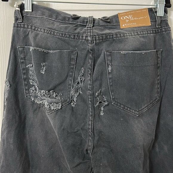 One Teaspoon Black Suspender Denim Jeans(Size 26) - Picture 8 of 11